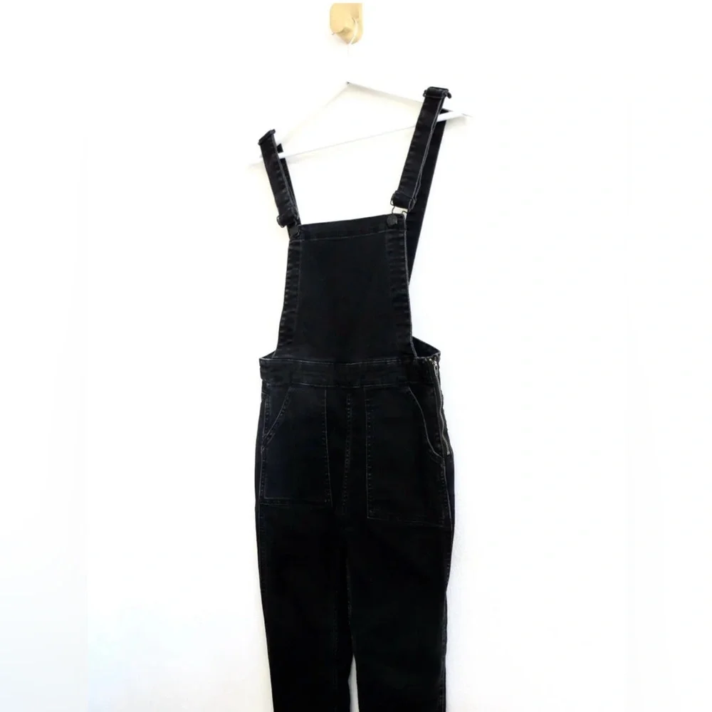 Madewell Overalls Stretch Black Lunar Wash Size Small - Picture 11 of 15